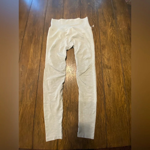 Alphalete Amplify Gray Lifting Athletic Full Length Leggings Size Medium C3 - Picture 1 of 5